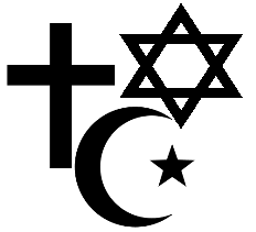 3 religionssymboler